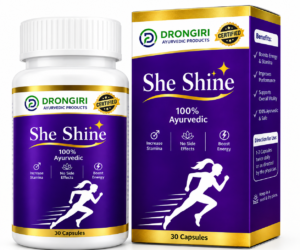 Drongiri She Shine 100% Ayurvedic Capsules | Herbal Wellness, Energy & Vitality Support | 30 Capsules