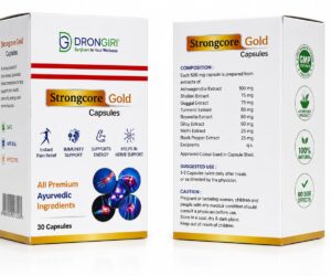 Drongiri Strongcore Gold Capsules – Ayurvedic Herbal Supplement for Joint, Immunity, Energy & Nerve Support